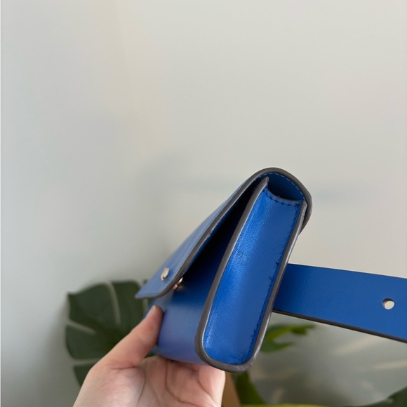 NWT Kate Spade New York Blue Leather Everyday Belt Bag Fanny Pack Size L/XL - Picture 4 of 13